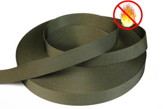 Flame-retardant webbing