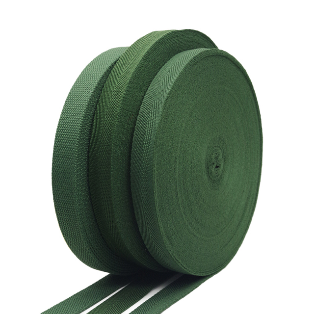 Army Green Cotton Webbing