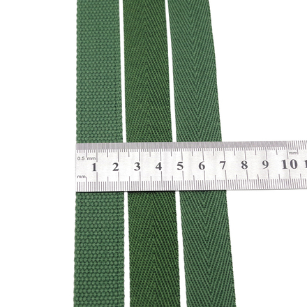 Army Green Cotton Webbing