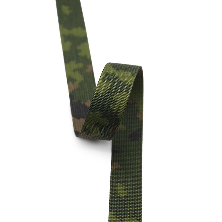 Polyester Screen-Printed Camouflage Webbing