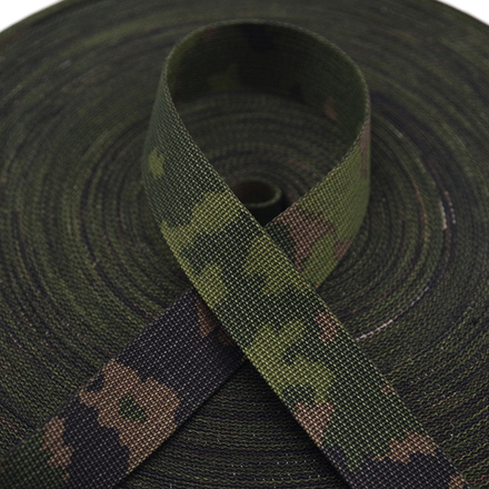 Polyester Screen-Printed Camouflage Webbing