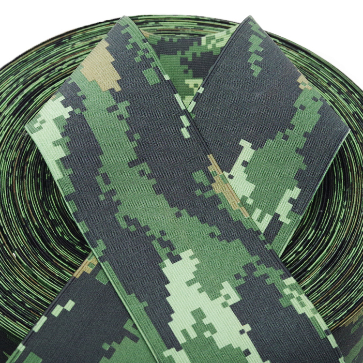 Camouflage Elastic Webbing