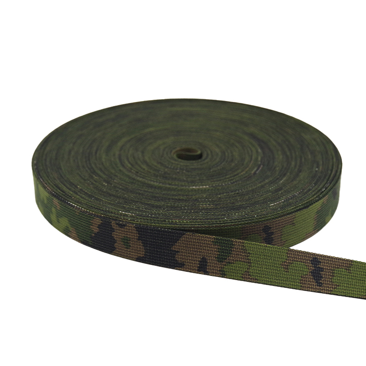 Polyester Screen-Printed Camouflage Webbing