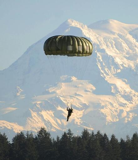 Parachute webbing