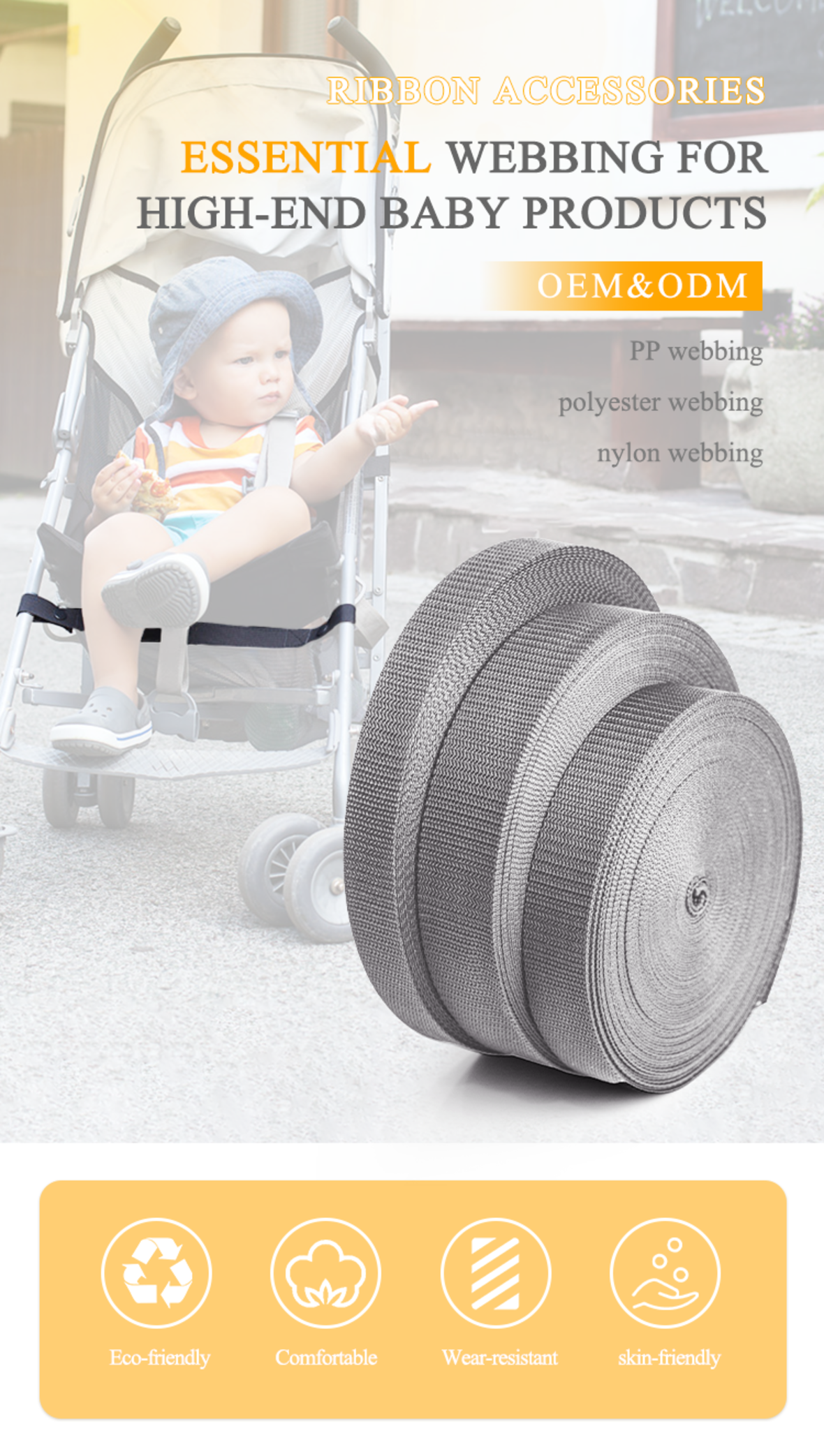 High-end Baby Essential Webbing