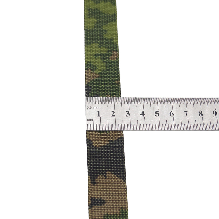 Polyester Screen-Printed Camouflage Webbing