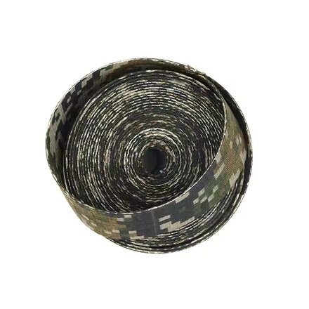 Printed Polyester Plaid Camouflage Webbing