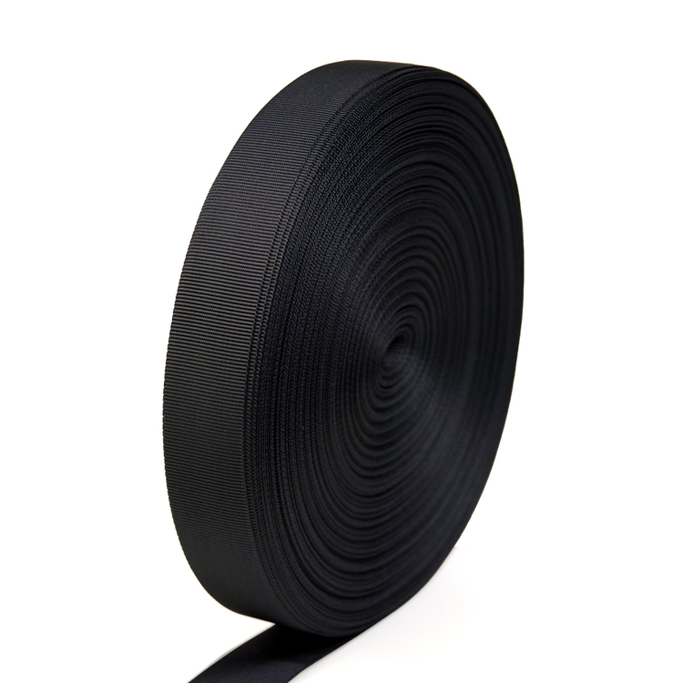 Black Nylon 66 Fine-textured Webbing