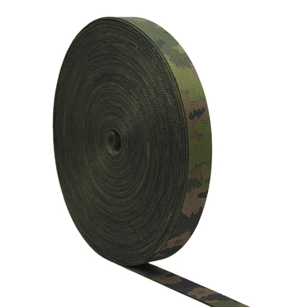 Polyester Screen-Printed Camouflage Webbing