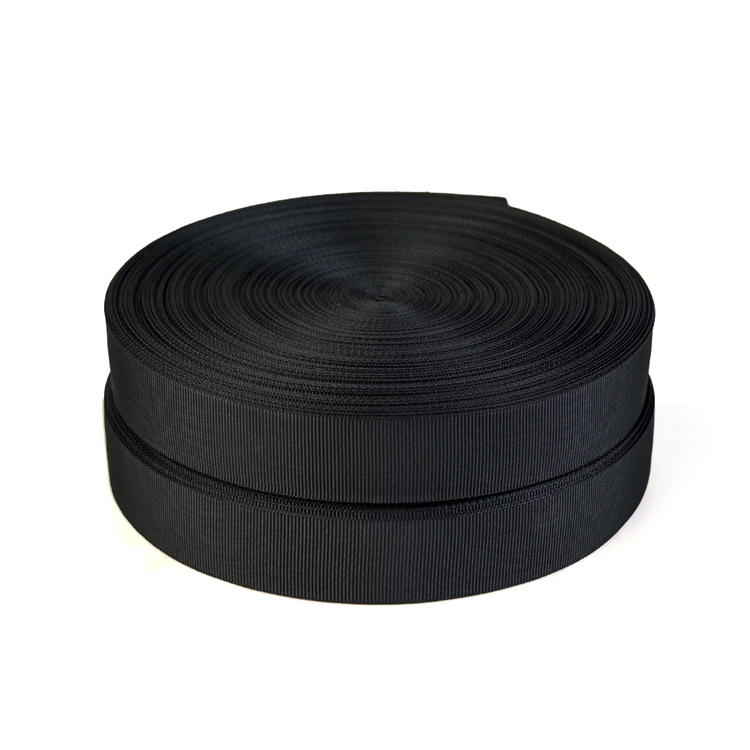 Black Nylon 66 Fine-textured Webbing