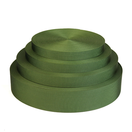 Ranger Green Nylon 66 Solid Color Webbing