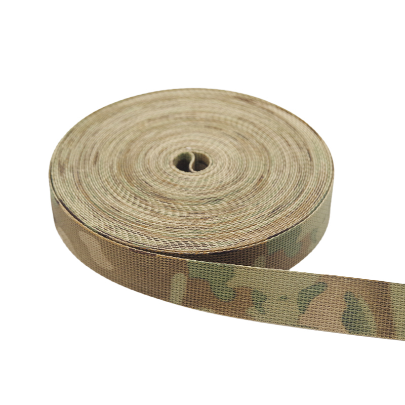 Grey polyester high-strength camouflage webbing