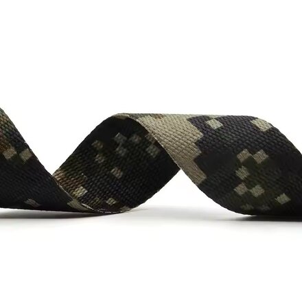 Printed Polyester Plaid Camouflage Webbing